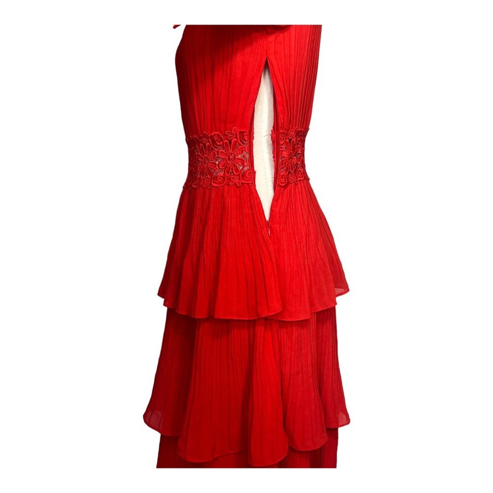 The Clothing Company Tiered Red Midi Dress Size Small NWT - Picture 11 of 15